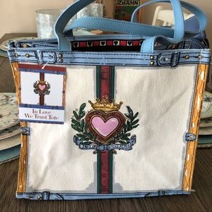 Brighton In Love We Trust Tom Clancy Canvas tote